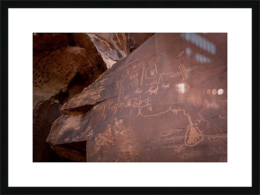 Petroglyphs - Valley of Fire State Park Picture Frame print