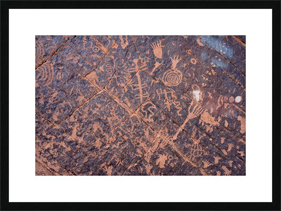 Petroglyphs - Valley of Fire State Park Picture Frame print