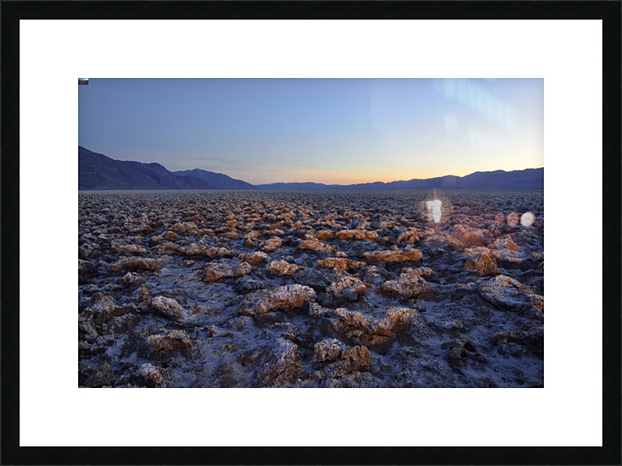 Devils Golf Course Picture Frame print