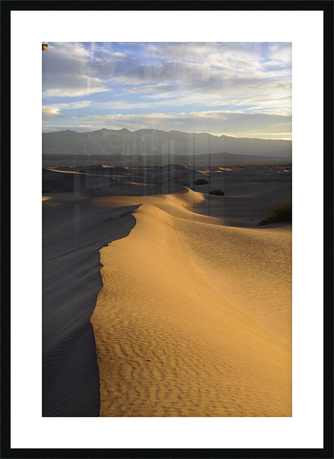 Mesquite Flat Sand Dunes at sunrise Picture Frame print