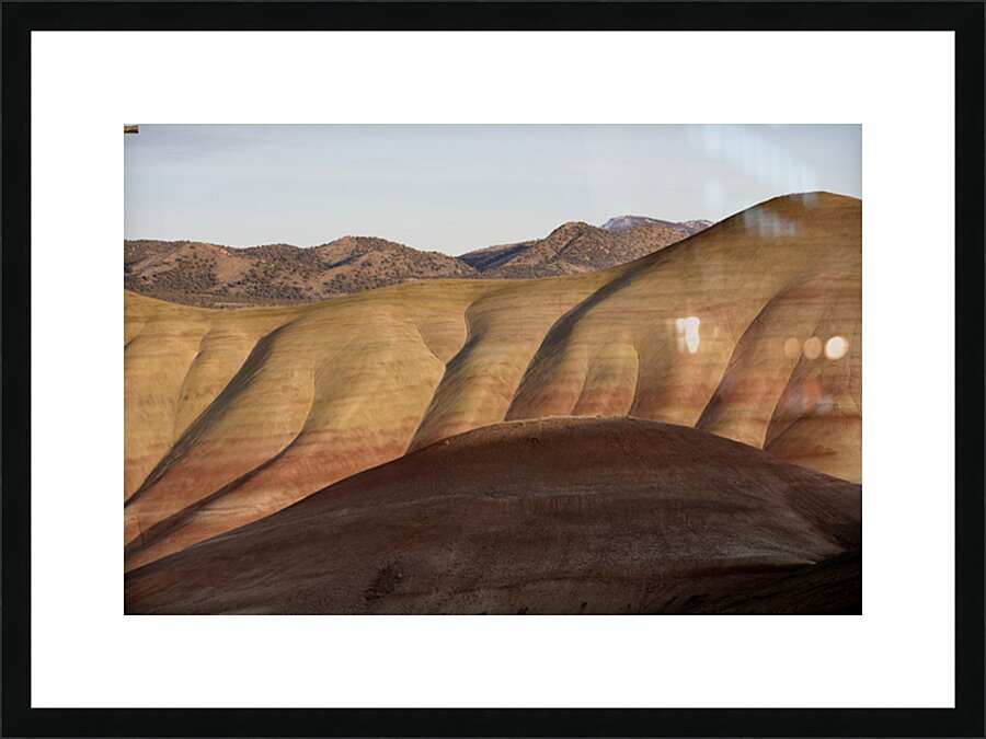 Colorful layers of sediment - John Day Fossil Beds Picture Frame print