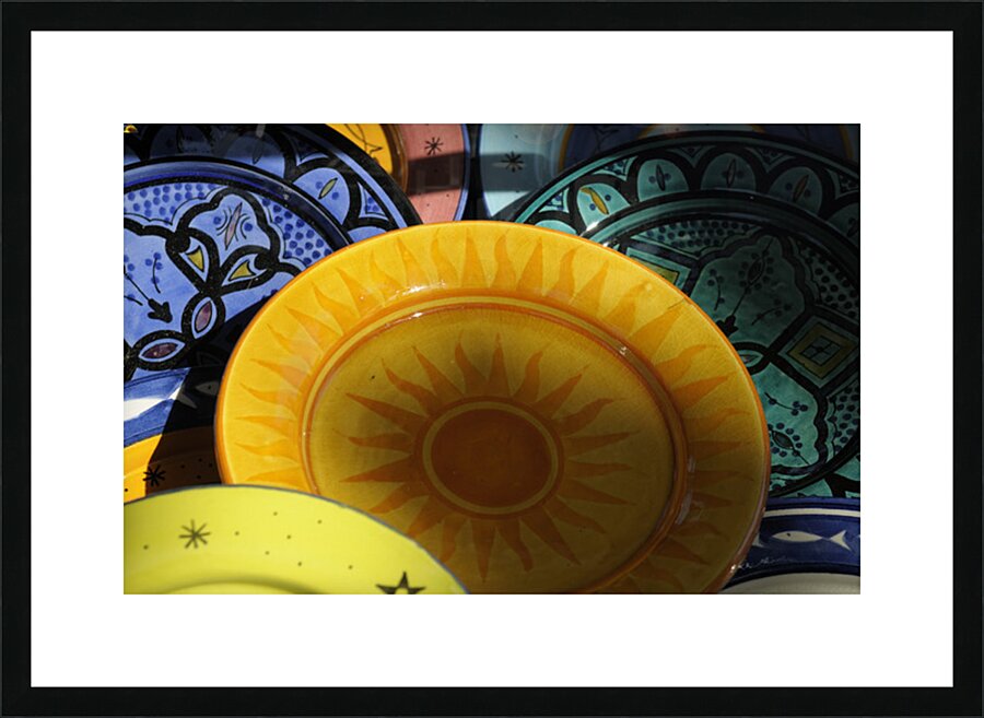 Ceramic Plates - Aix-en-Provence Picture Frame print