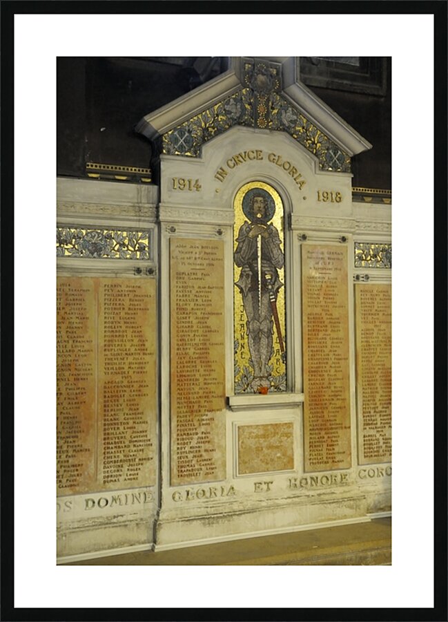 World War I memorial Eglise Saint Pothin Picture Frame print