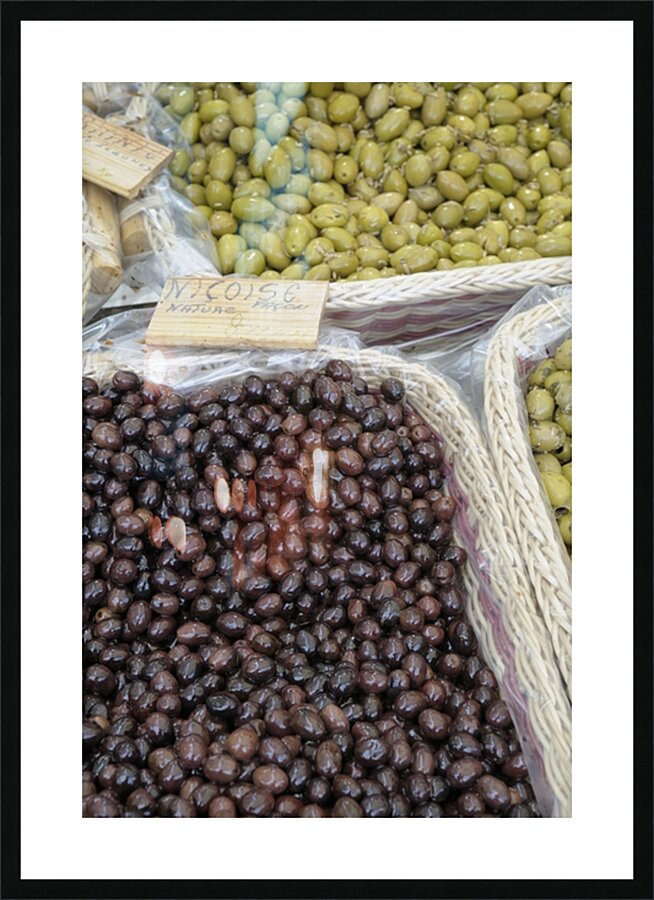 Bulk black olives for sale Picture Frame print