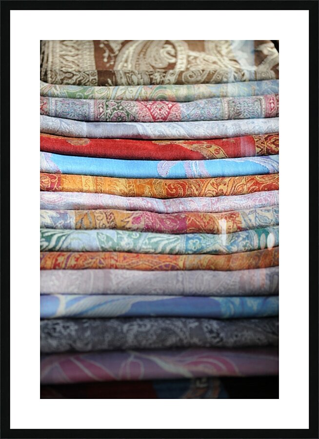 Textiles Thursday Market Boulevard Saint Germain Paris Picture Frame print