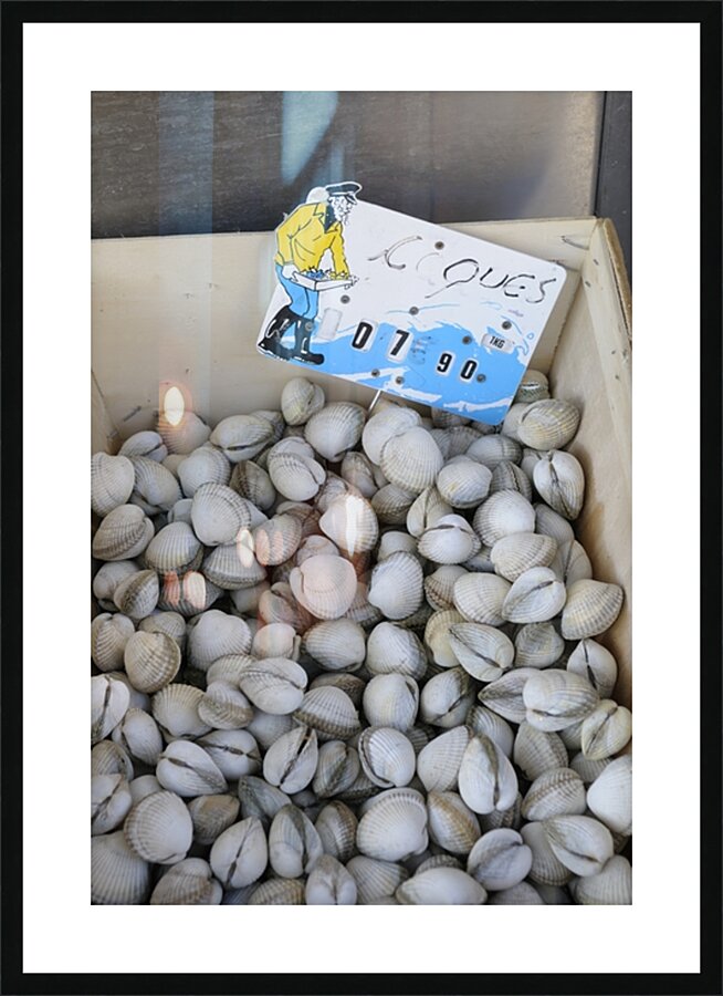 Clams at the Thursday Market - Boulevard Saint Germain -  Paris Picture Frame print