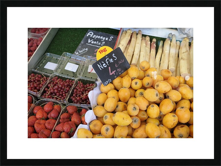 Fresh Fruit Thursday Market Boulevard Saint Germain - Paris Picture Frame print
