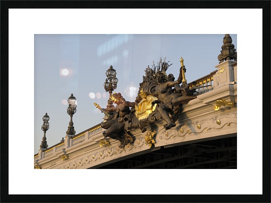 Nymphs of the Seine on Pont Alexandre III - Paris Picture Frame print