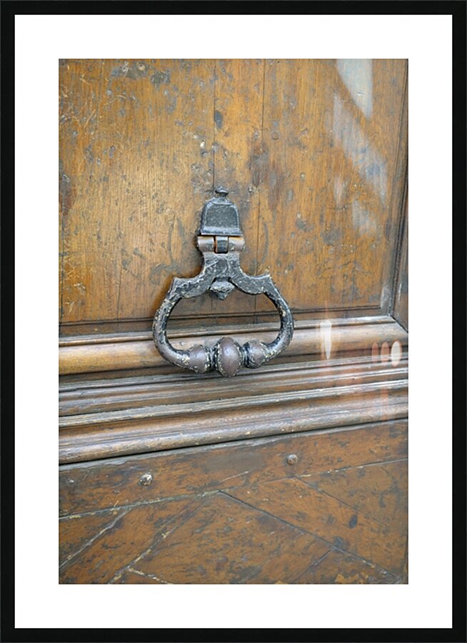 Door Knocker Paris Picture Frame print