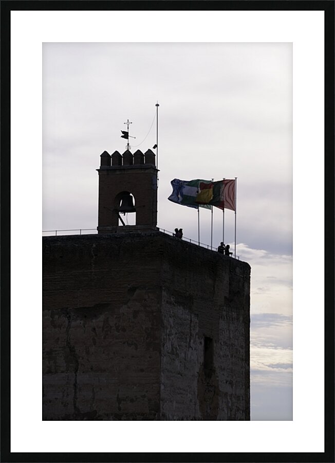 Vela Tower The Alhambra Granada Andalusia Spain Picture Frame print