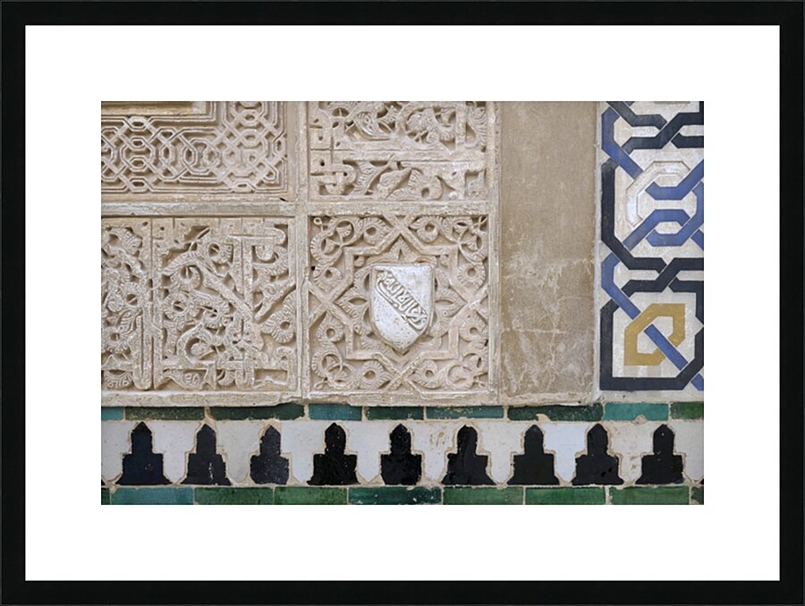 Patio de Arrayares   Court of the Myrtles The Alhambra Granada Andalusia Spain Picture Frame print