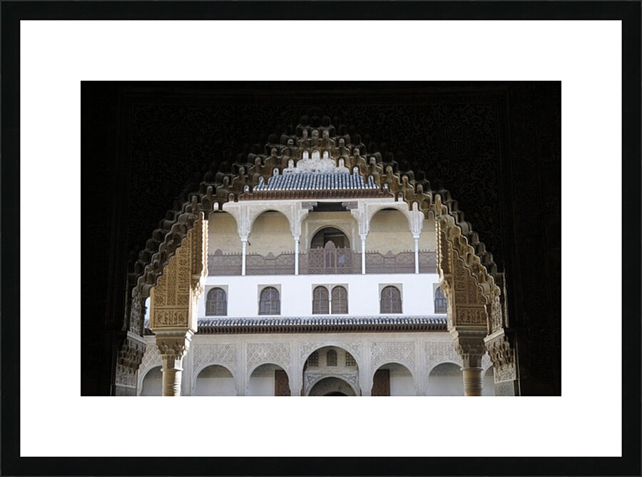 Patio de Comares The Alhambra Granada Andalusia Spain Picture Frame print