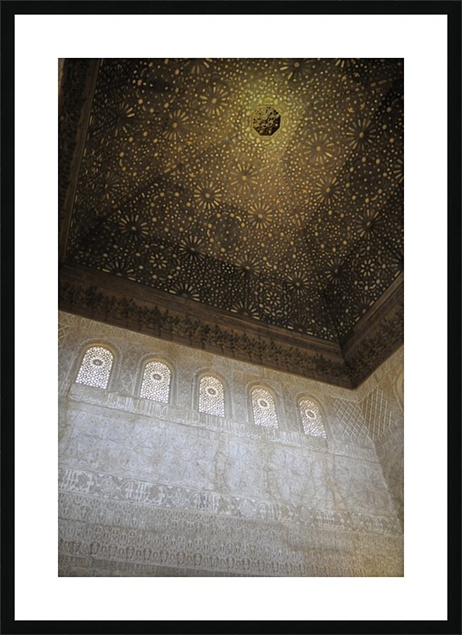 Sala de Embajadores. Hall of the Ambassadors The Throne Room The Alhambra Granada Andalusia Spain Picture Frame print