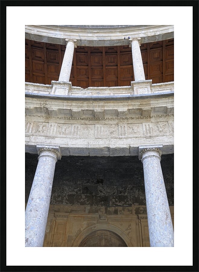 Palacio de Carlos V The Alhambra Granada Andalusia Spain Picture Frame print