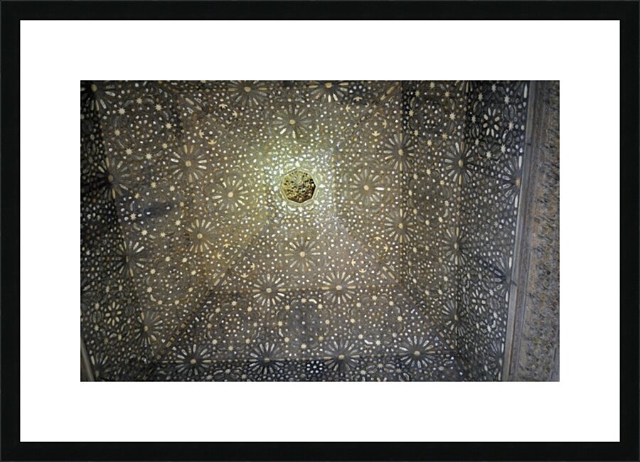 Sala de Embajadores. Hall of the Ambassadors The Throne Room The Alhambra Granada Andalusia Spain Picture Frame print