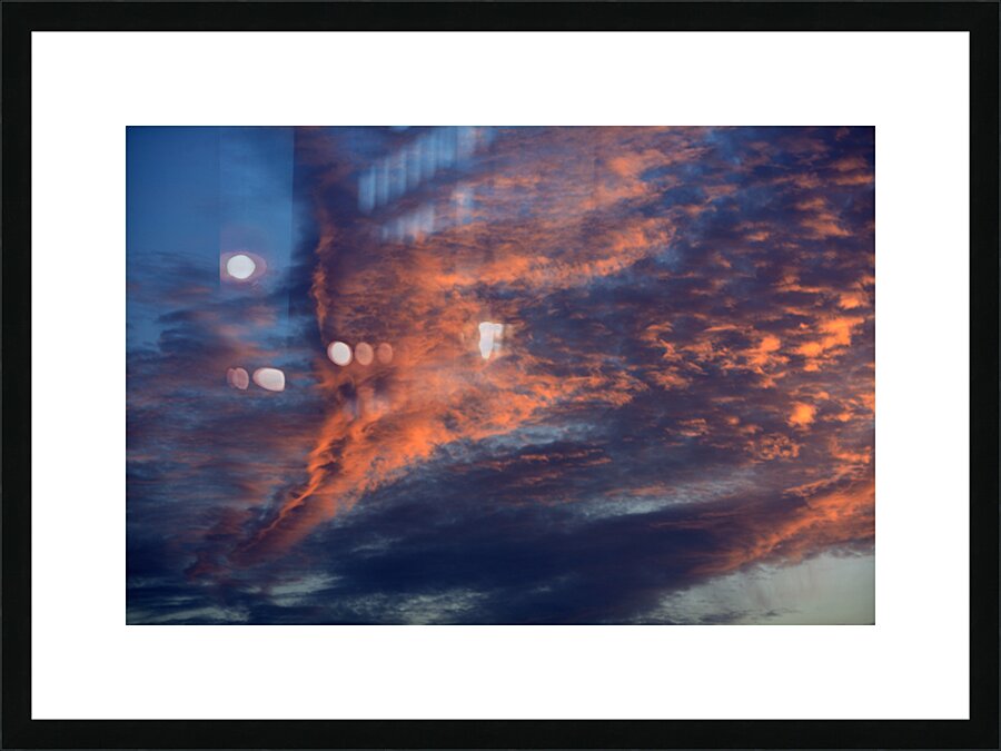 Cloud formation at sunset - Tent Island Picture Frame print