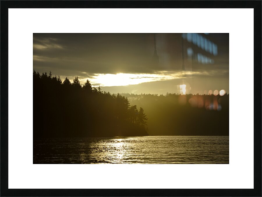 Sunset - James Island - San Juan Islands Picture Frame print