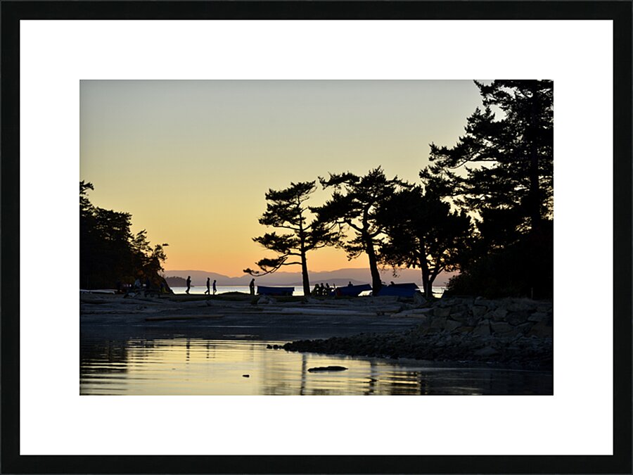 Sucia Island Sunset - San Juan Islands Picture Frame print