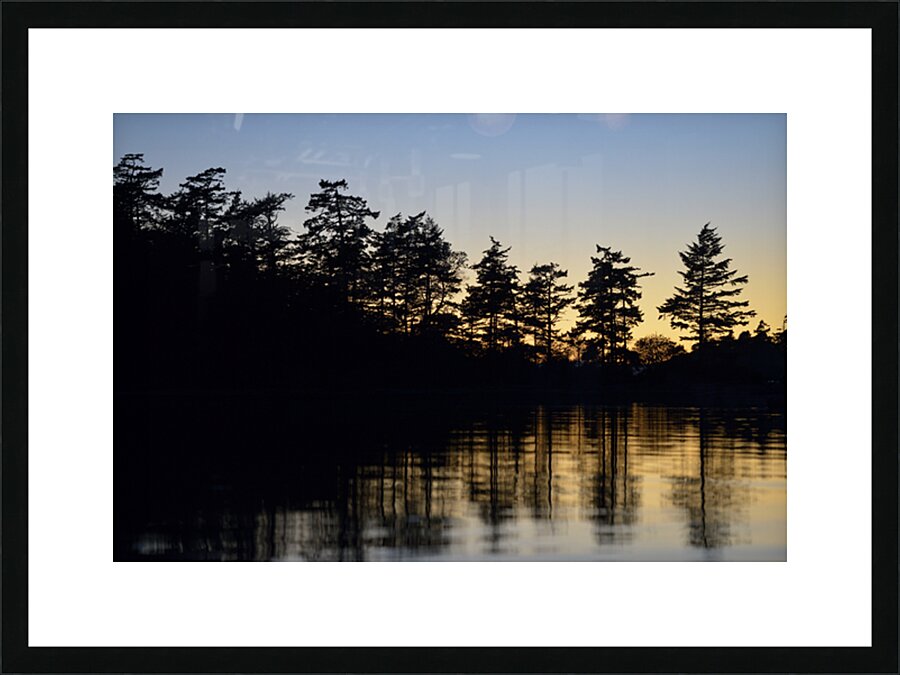 Sucia Island sunset - San Juan Islands Picture Frame print