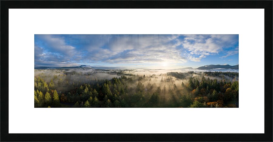 Cowichan Valley Sunrise Picture Frame print