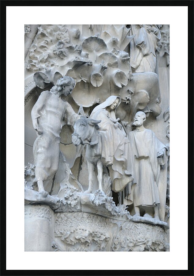 Nativity Façade La Sagrada Família Temple Expiatori de la Sagrada Família Barcelona Spain Picture Frame print