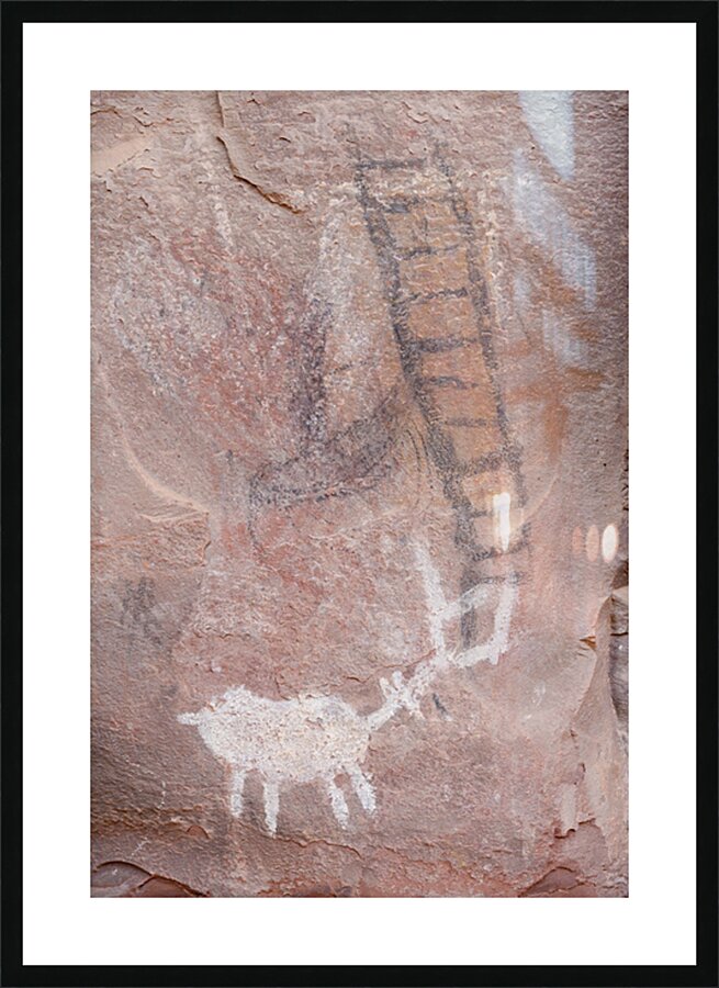 Petroglyphs in Valley of Fire State Park Nevada USA Picture Frame print
