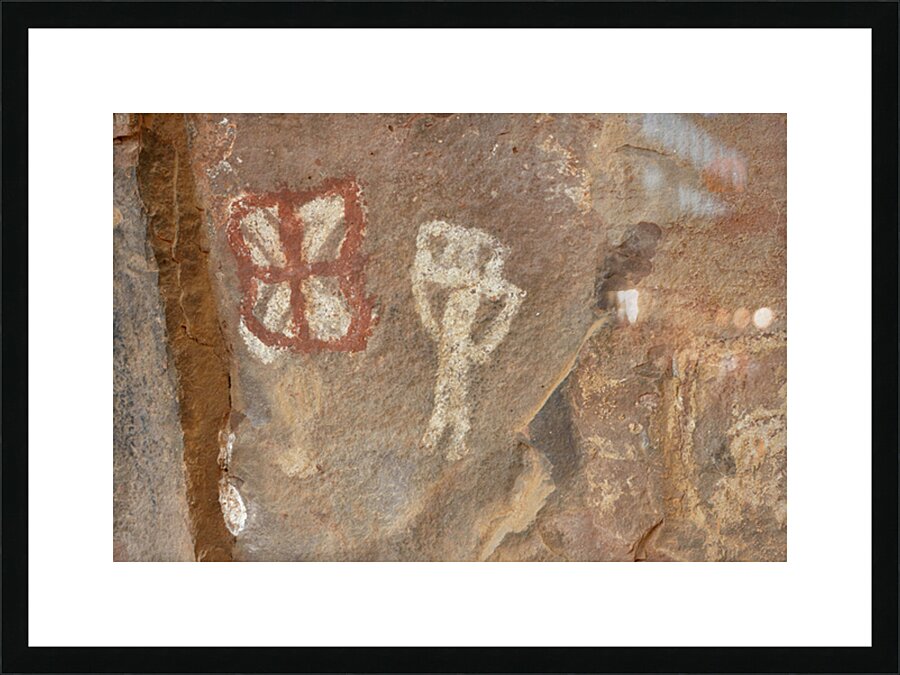Petroglyphs at the Palatki Ruins Arizona USA Picture Frame print