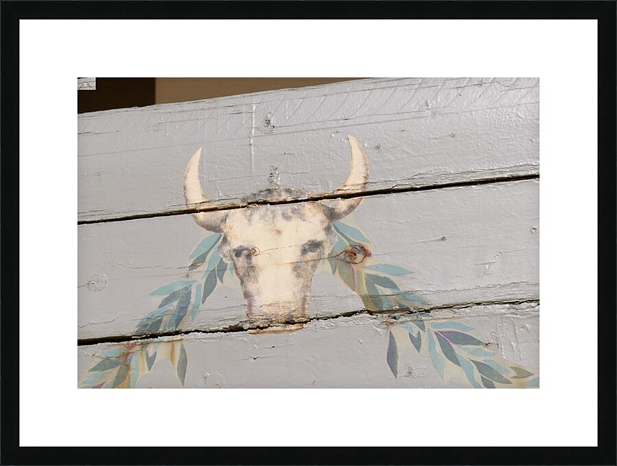 Painted gate at the Plaza de Toros Bullring  Ronda Málaga Andalusia Spain Picture Frame print