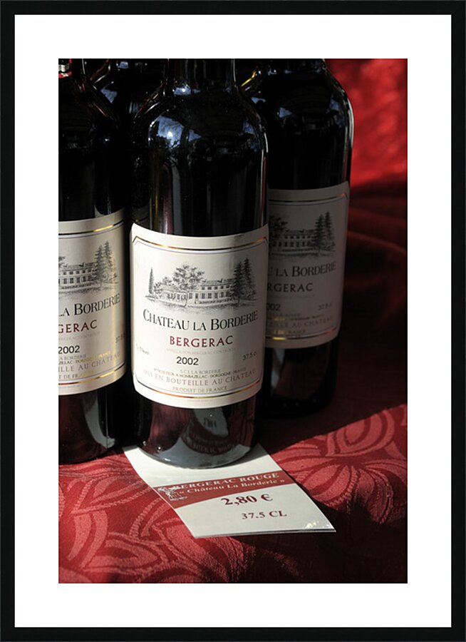 Red Wine Chateau La Borderie Thursday Market Boulevard Saint Germain Paris Île de France France Picture Frame print