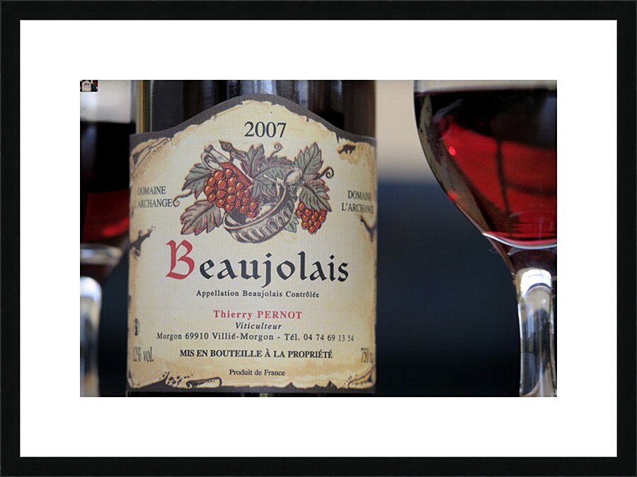 2007 Beaujolais Thierry Pernot Cercy la Tour Nièvre Burgundy France Picture Frame print