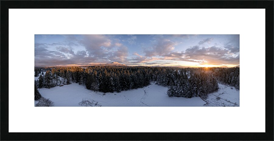 Cowichan Winter Sunrise Picture Frame print