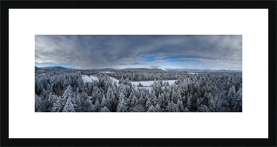 Cowichan Valley Winter Picture Frame print
