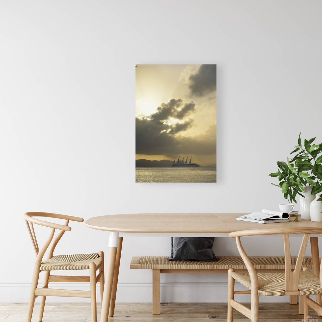 The large luxury sailboat Club Med 2 Reproduction