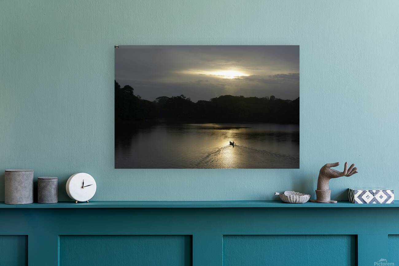 Canoeing on Lake Garzacocha - Amazon Reproduction
