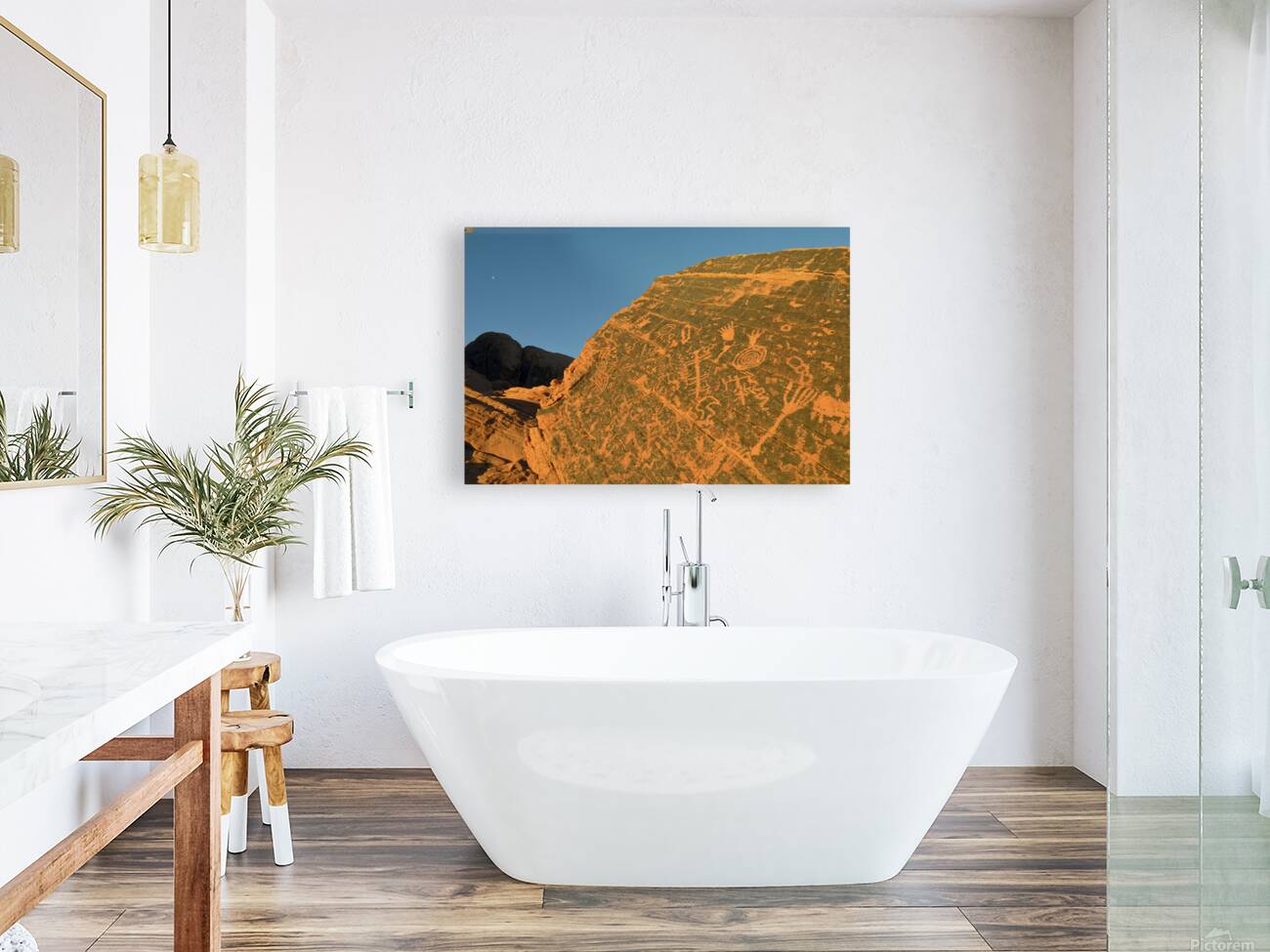 Petroglyphs near Atlatl Rock Reproduction