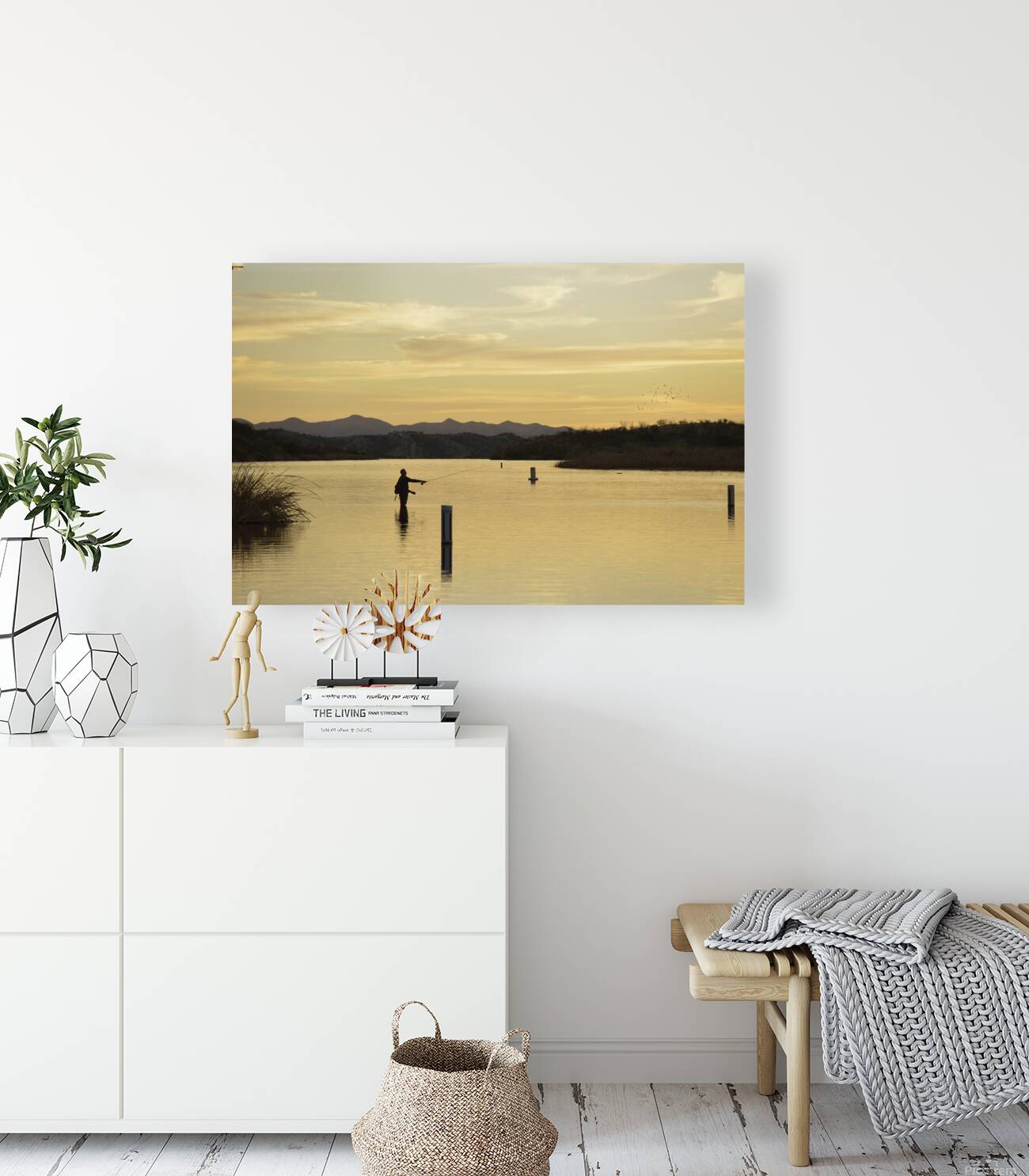 Fishing at sunset Patagonia Lake Reproduction