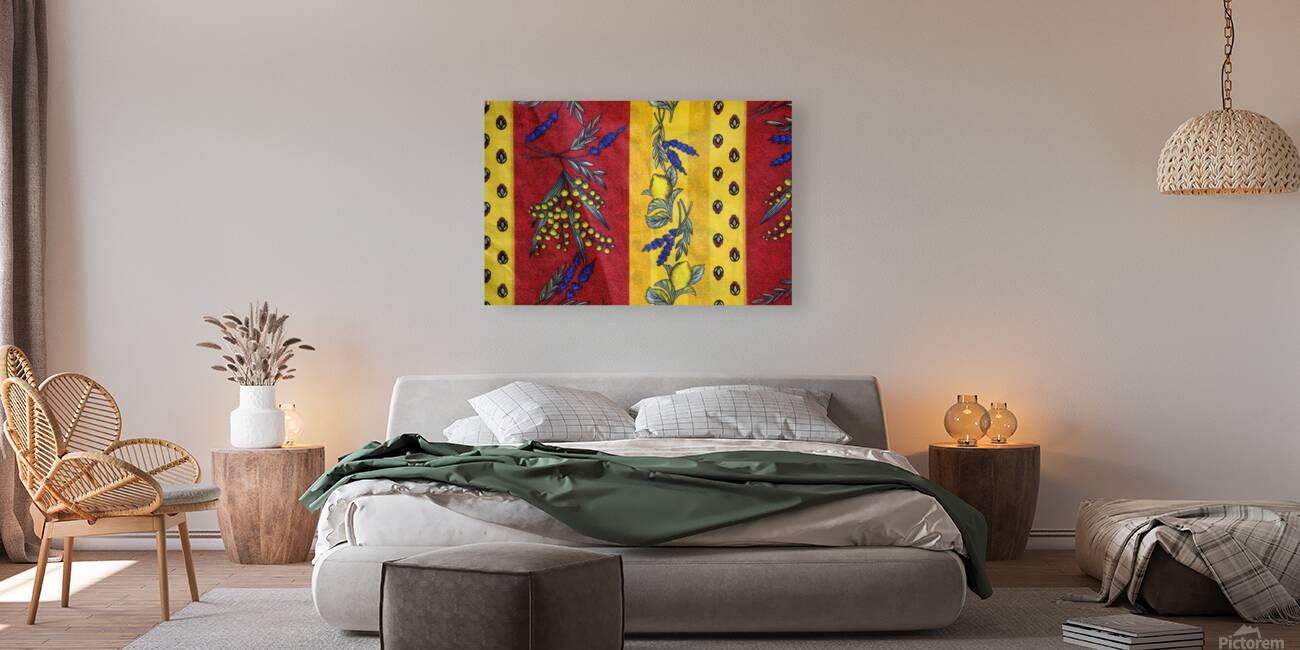 Red and Yellow Textiles - Aix-en-Provence Reproduction