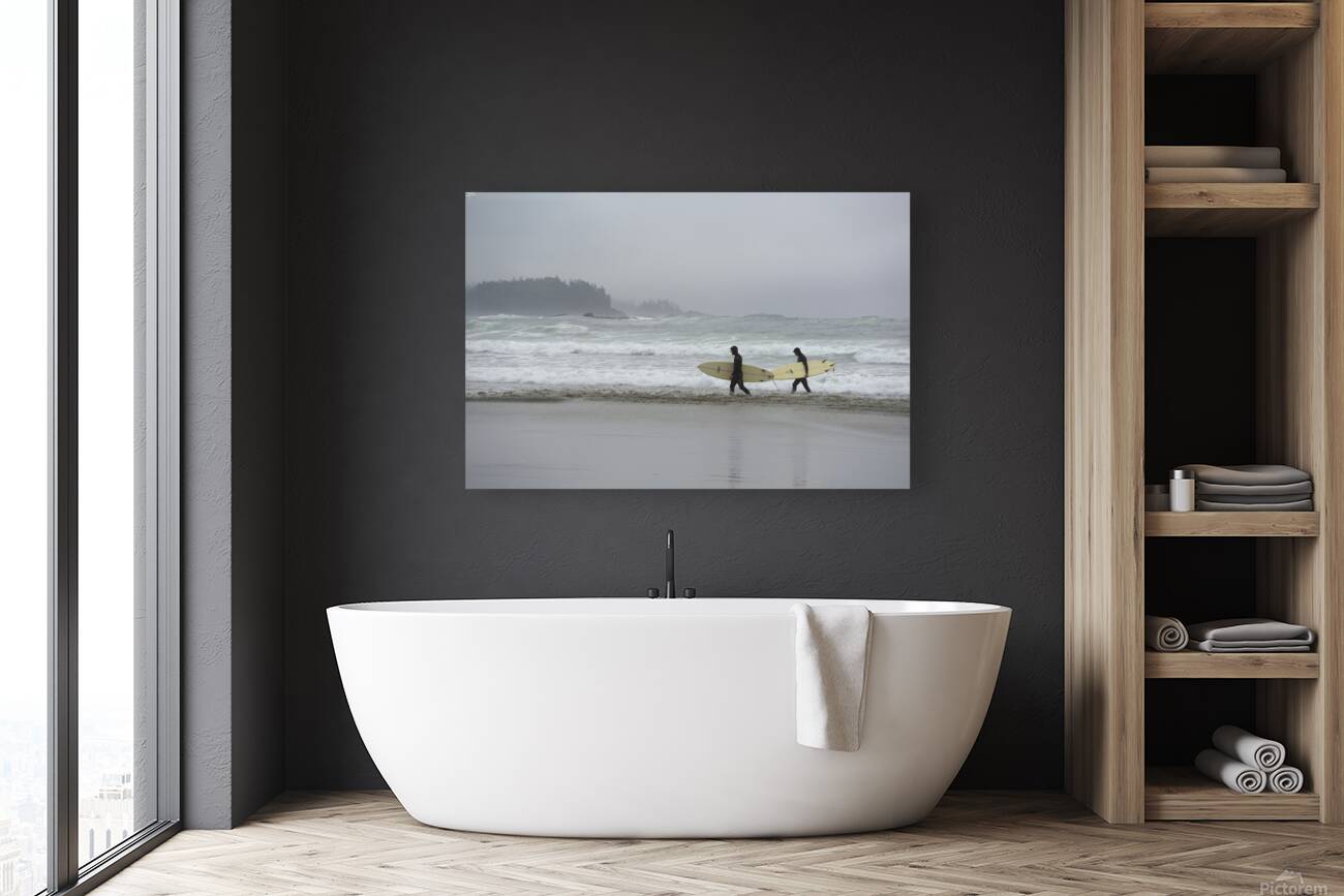 Surfing at Florencia Beach Reproduction