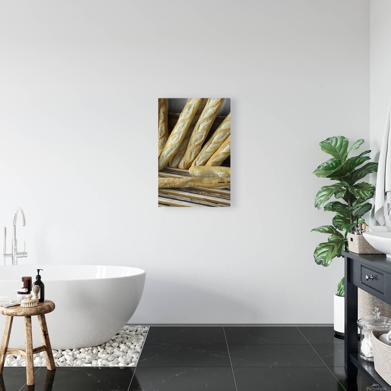 Fresh baguettes for sale Reproduction