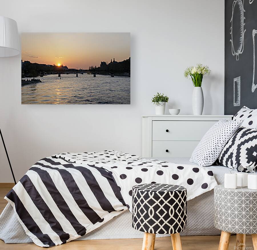 Seine River Sunset -  Paris Reproduction