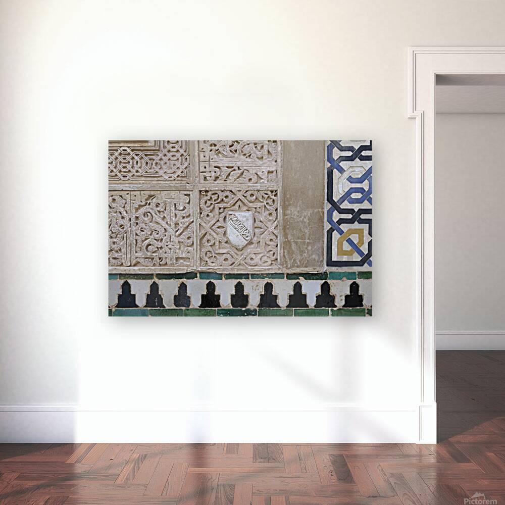 Patio de Arrayares   Court of the Myrtles The Alhambra Granada Andalusia Spain Reproduction