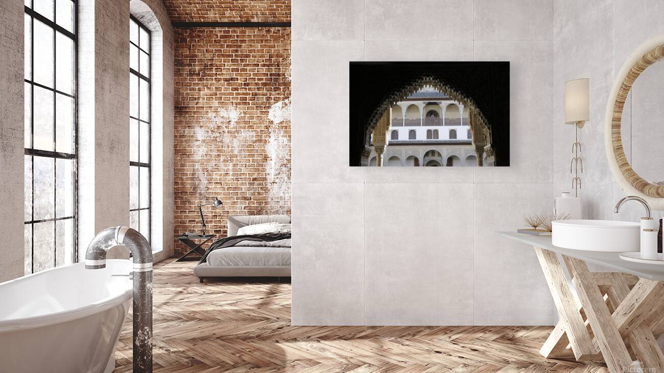 Patio de Comares The Alhambra Granada Andalusia Spain Reproduction