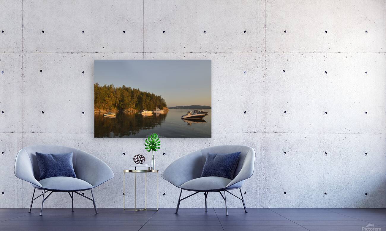 Sunset over Vancouver Island - Tent Island Reproduction