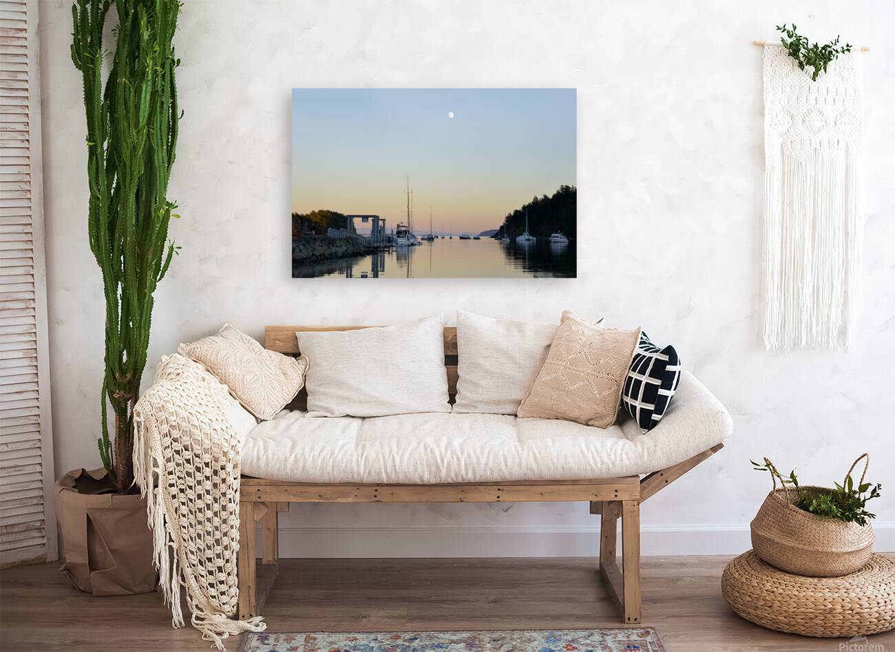 Sucia Island Moonrise - San Juan Islands Reproduction