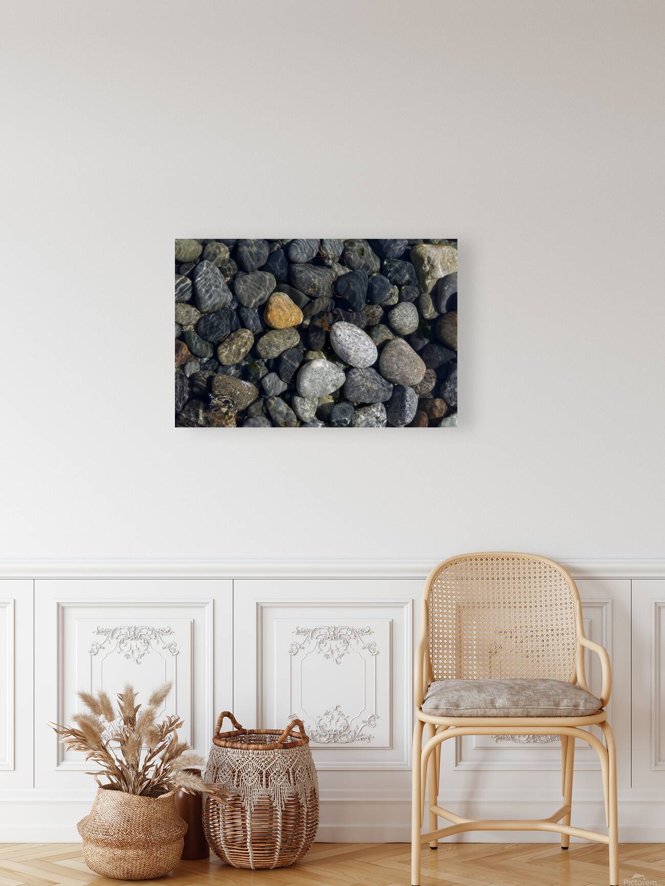 Polished rocks under the water. Sucia Island Reproduction