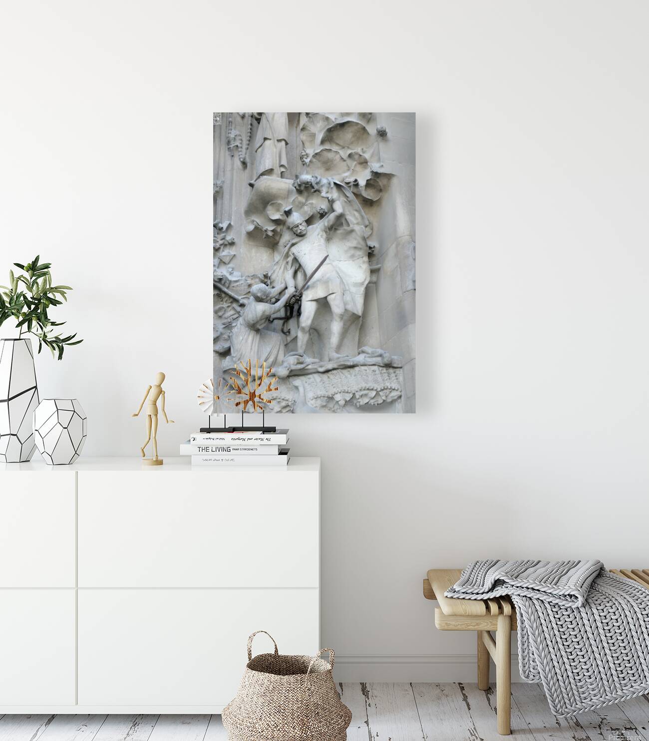 Nativity Façade La Sagrada Família Temple Expiatori de la Sagrada Família Barcelona Spain Reproduction