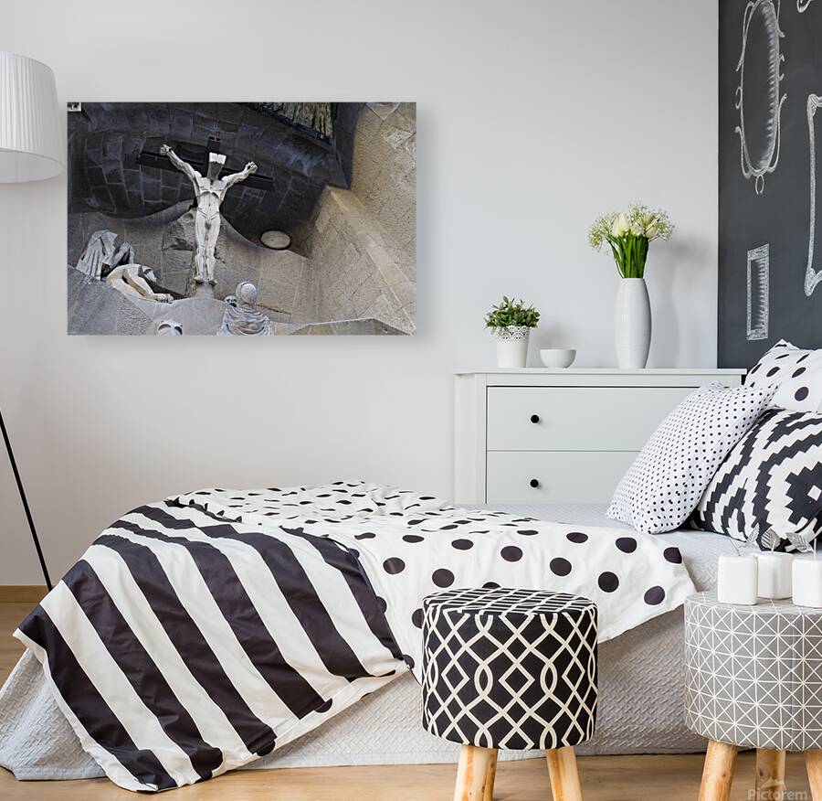 Passion Façade La Sagrada Família Temple Expiatori de la Sagrada Família Barcelona Spain Reproduction