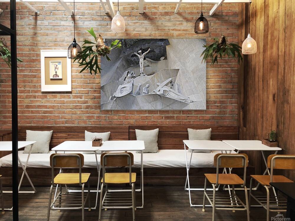 Passion Façade La Sagrada Família Temple Expiatori de la Sagrada Família Barcelona Spain Reproduction