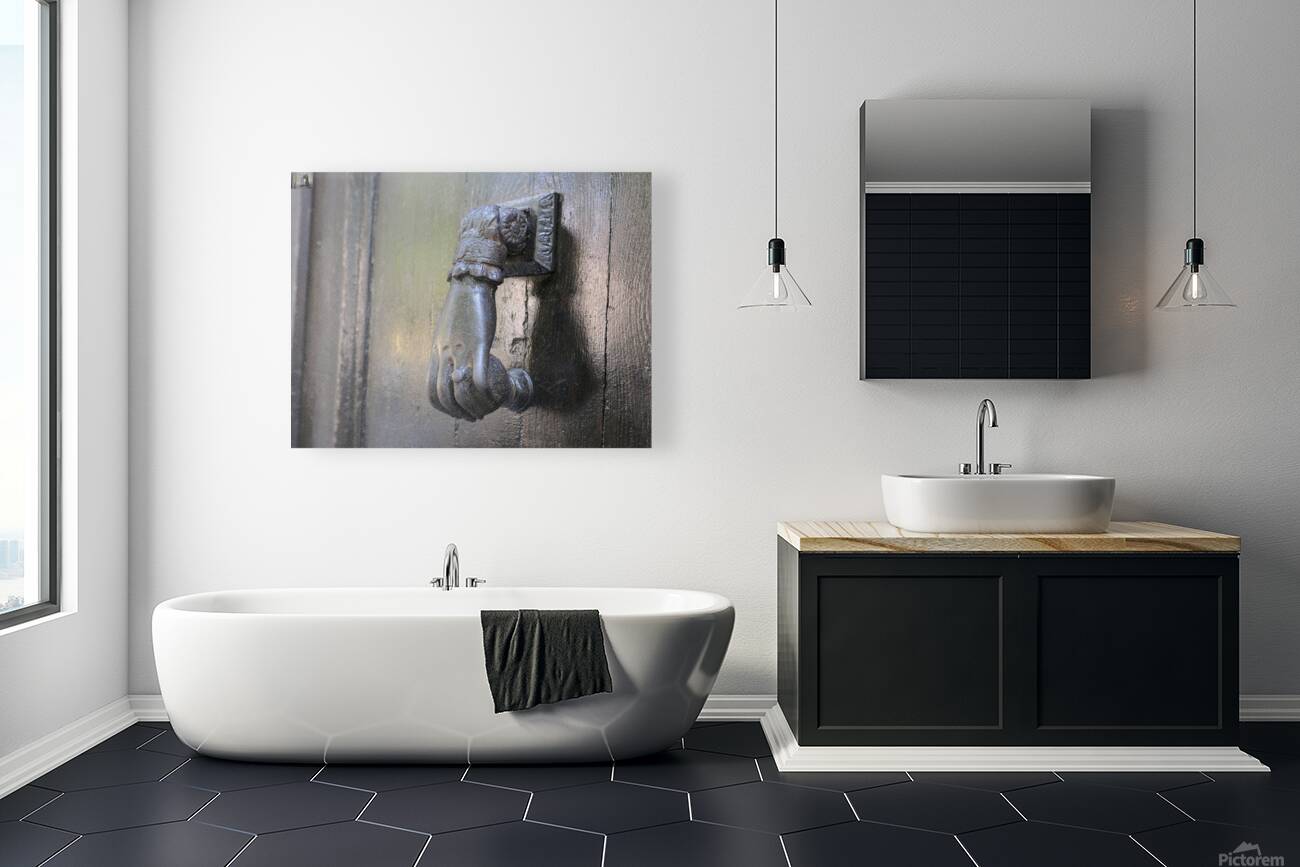 Hand door knocker. Aix-en-Provence. France Reproduction