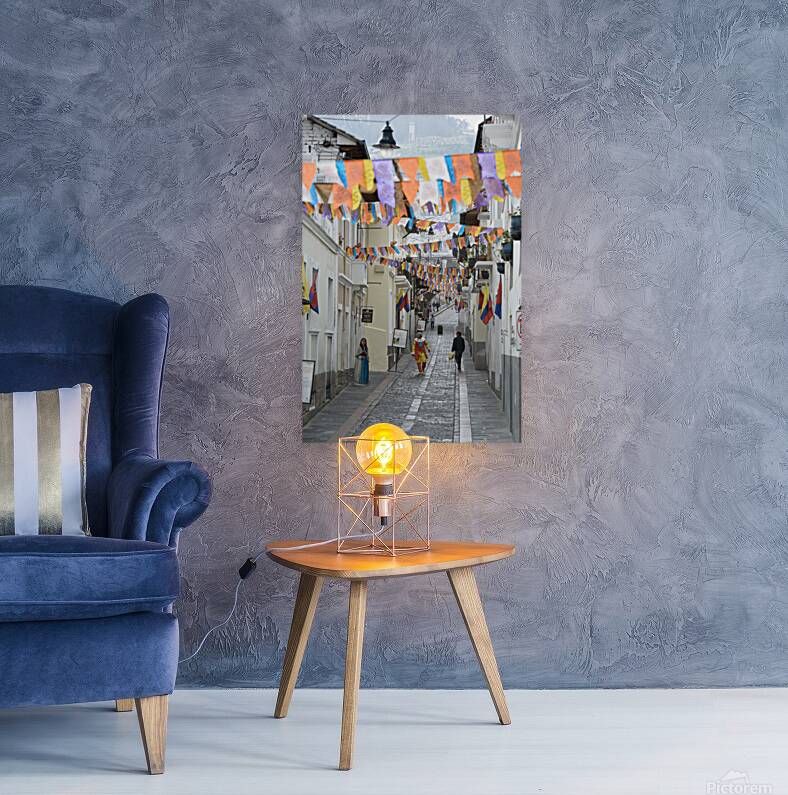 Calle Morales La Ronda. Quito. Ecuador Reproduction